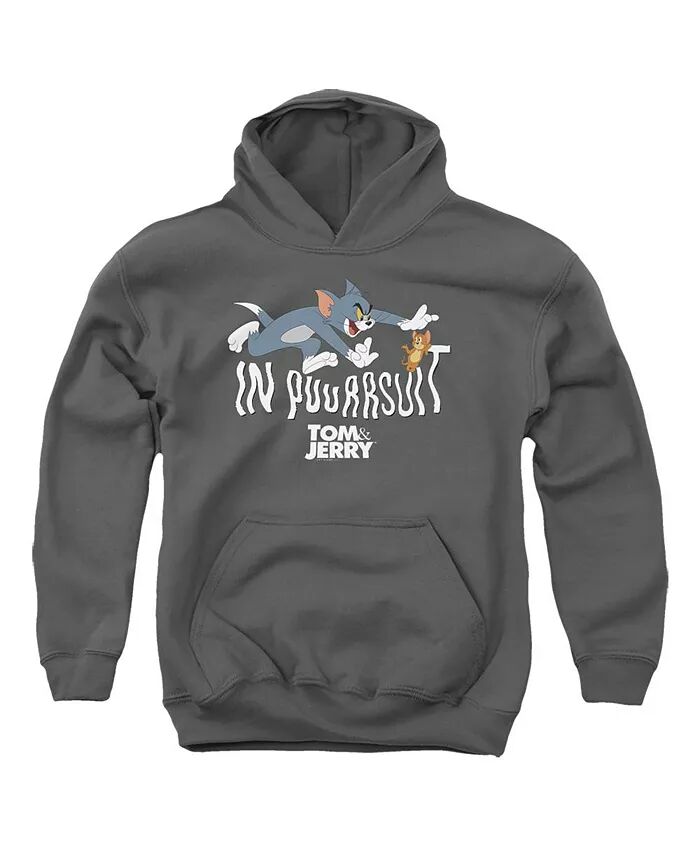 

Толстовка с капюшоном «Молодость в погоне» Tom and Jerry, серый