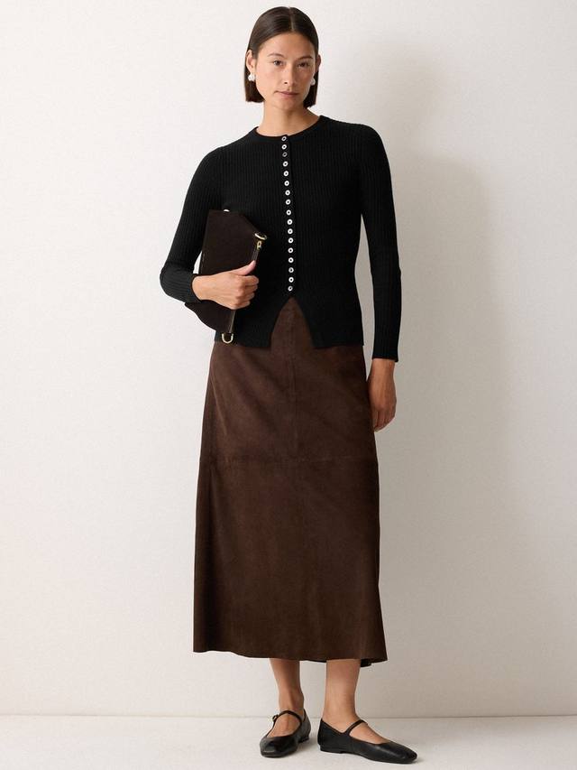 

Кардиган с узором резинка и несколькими пуговицами Jigsaw