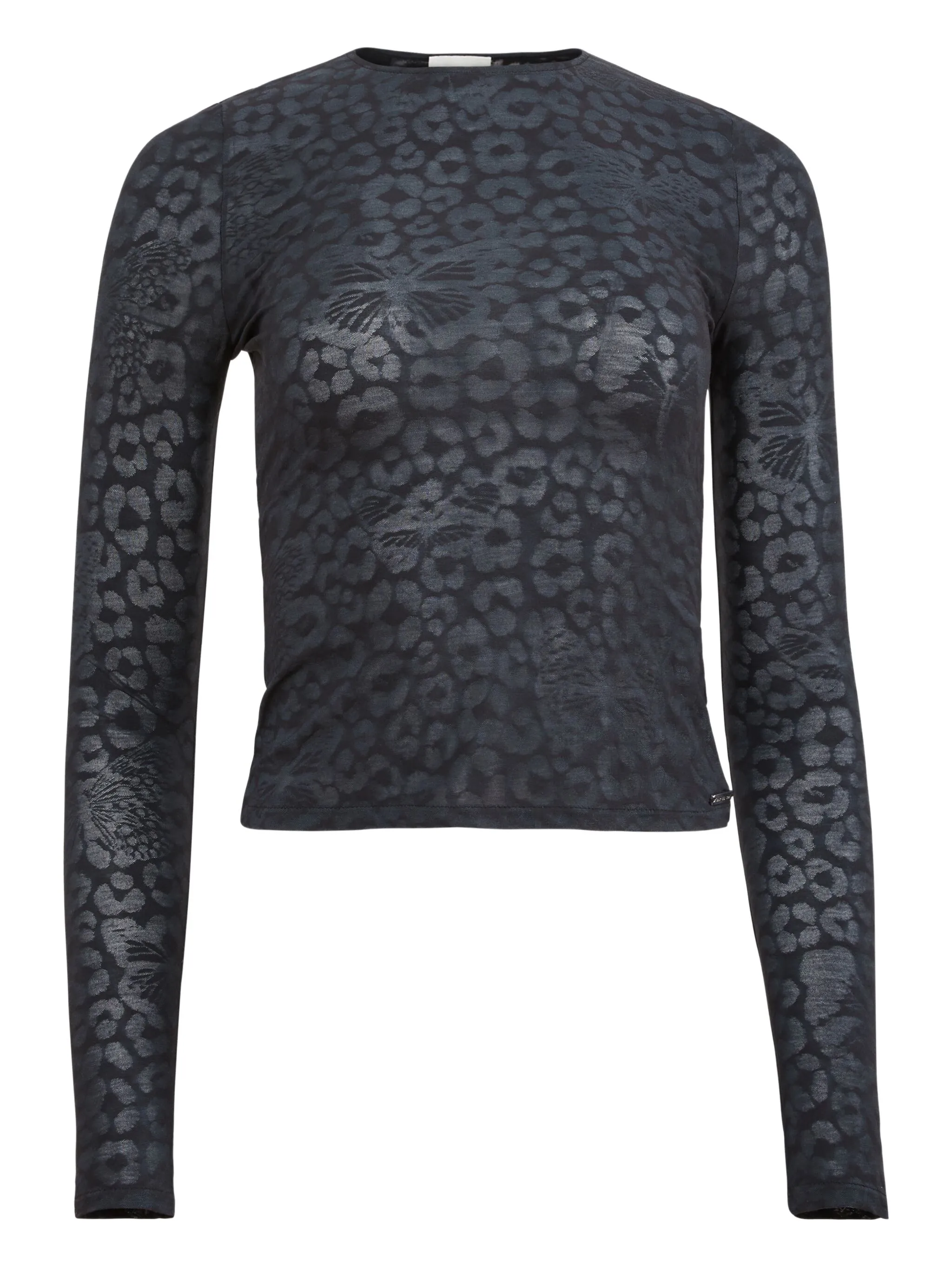 

Футболка с цветочным принтом Fleur Du Mal, черный