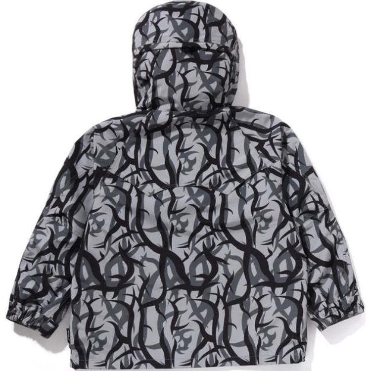 A BATHING APE Куртка унисекс NEIGHBORHOOD совместного бренда, Gray — фото 3