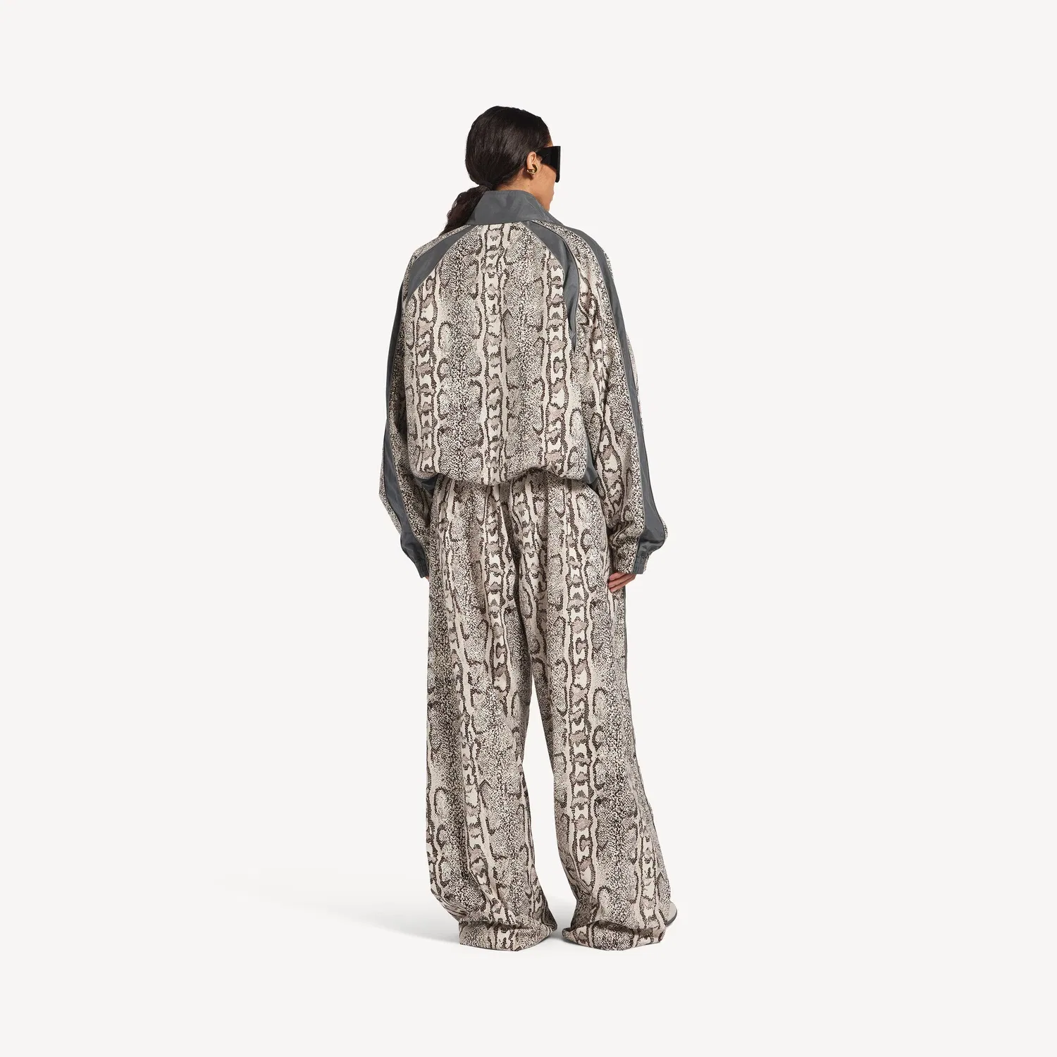 Женские спортивные брюки Bodies цвета слоновой кости/коричневого BALENCIAGA, серый — фото 4