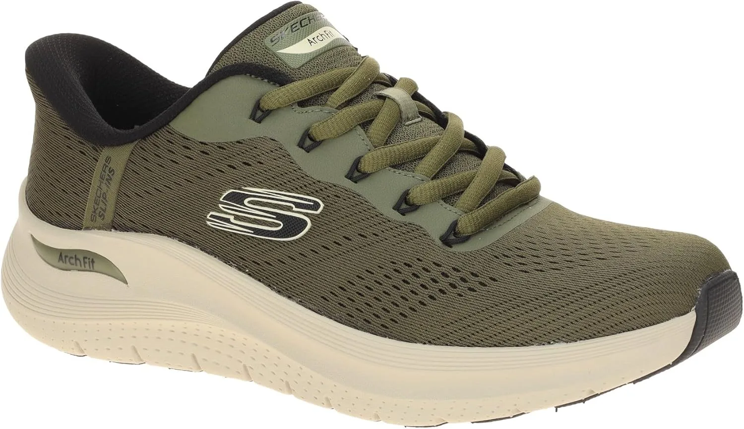 Мужские кроссовки Skechers 232462-wbk, оливковый