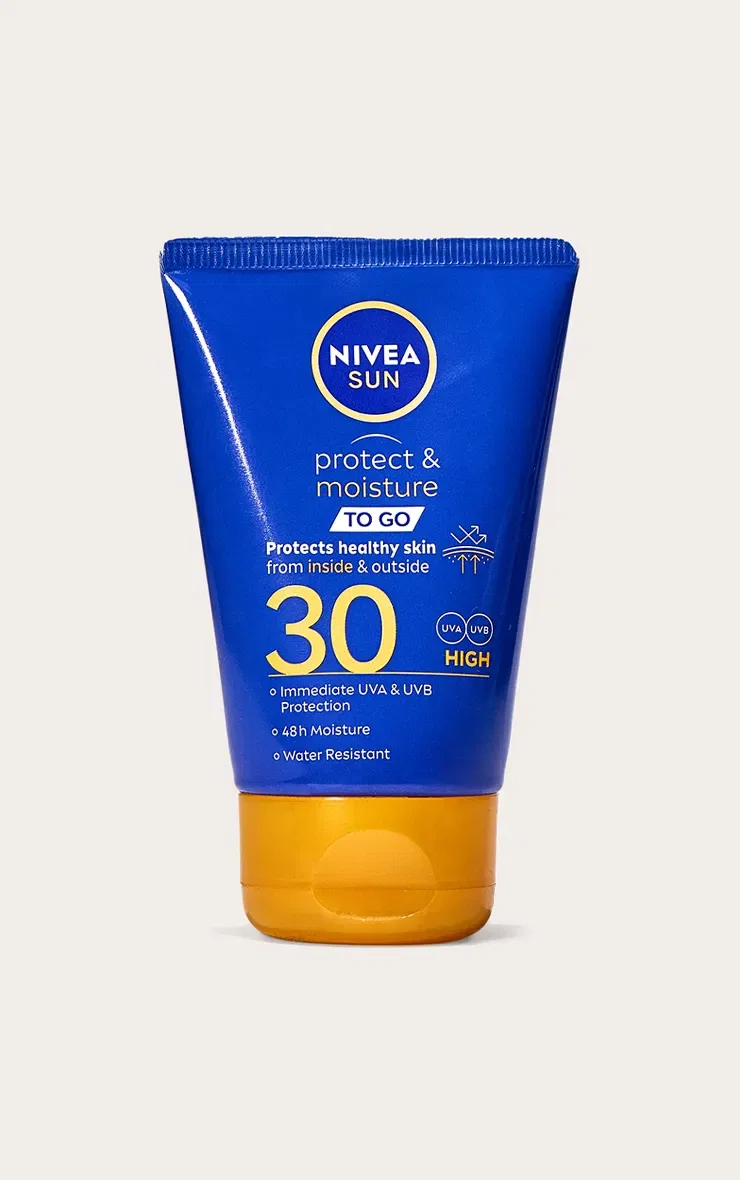 Солнцезащитный лосьон SPF 30 Nivea Sun Protect & Moisture Prettylittlething, белый