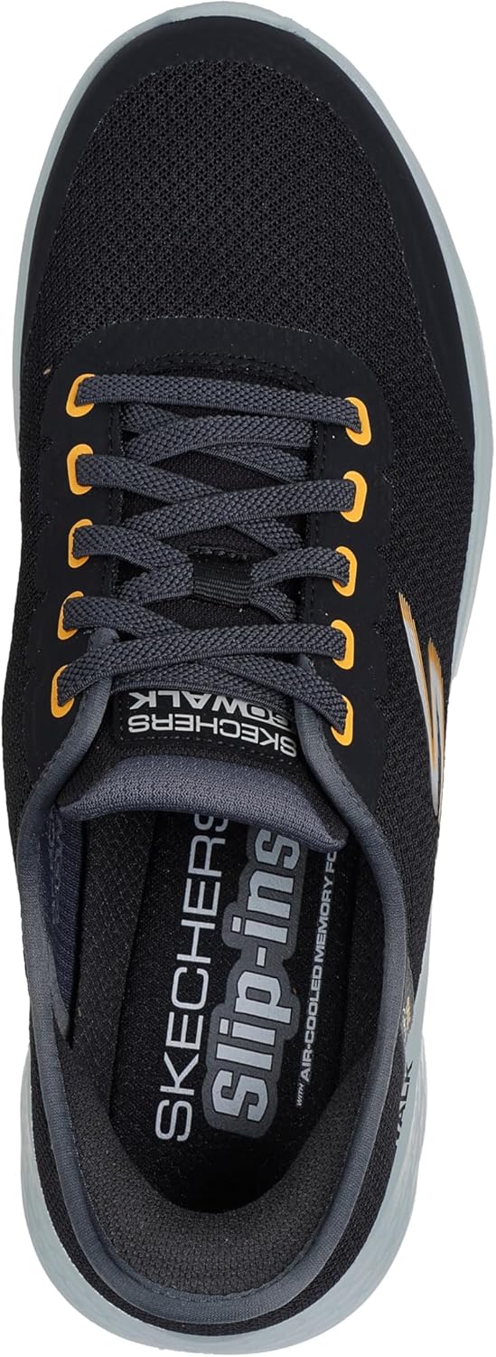 Мужские кроссовки для ходьбы Skechers Performance Slip-ins: GO Walk Flex-Netro, черный — фото 3