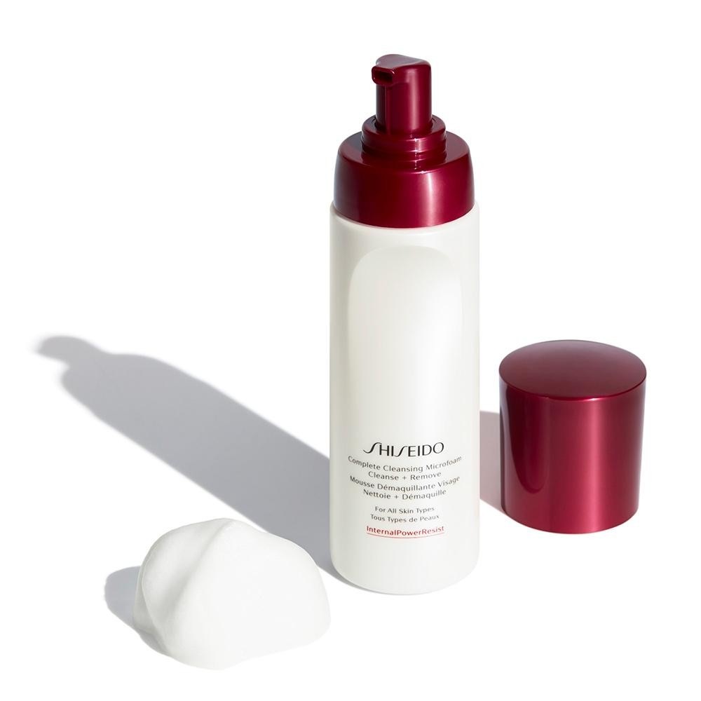 Средство для снятия макияжа rebalancing lotions complete cleansing microfoam Shiseido, объем 180 мл. — фото 2