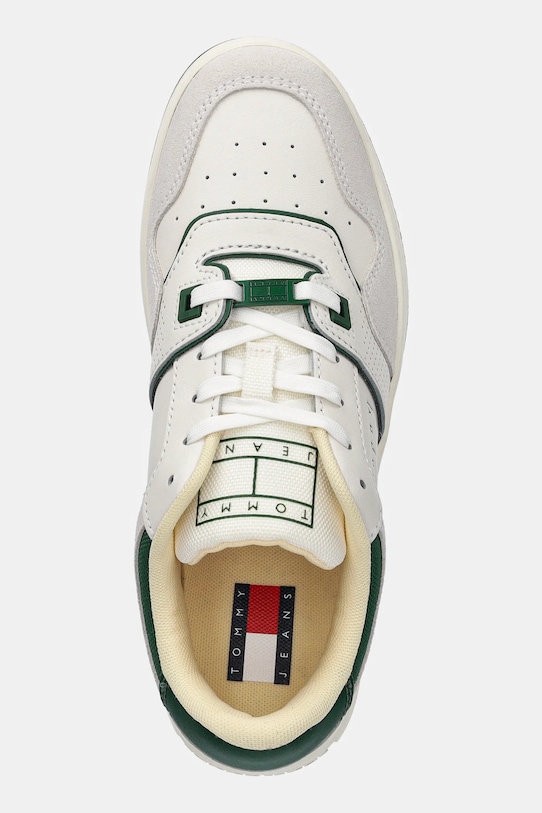 Кроссовки Retro Basket с эффектом потертости из замши Tommy Jeans, бежевый — фото 4