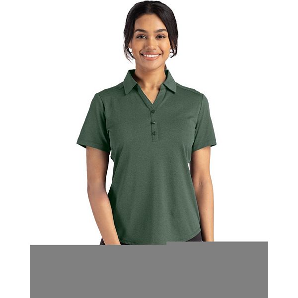 

Forge eco stretch женская короткая поло Cutter & Buck, Dark Hunter Heather