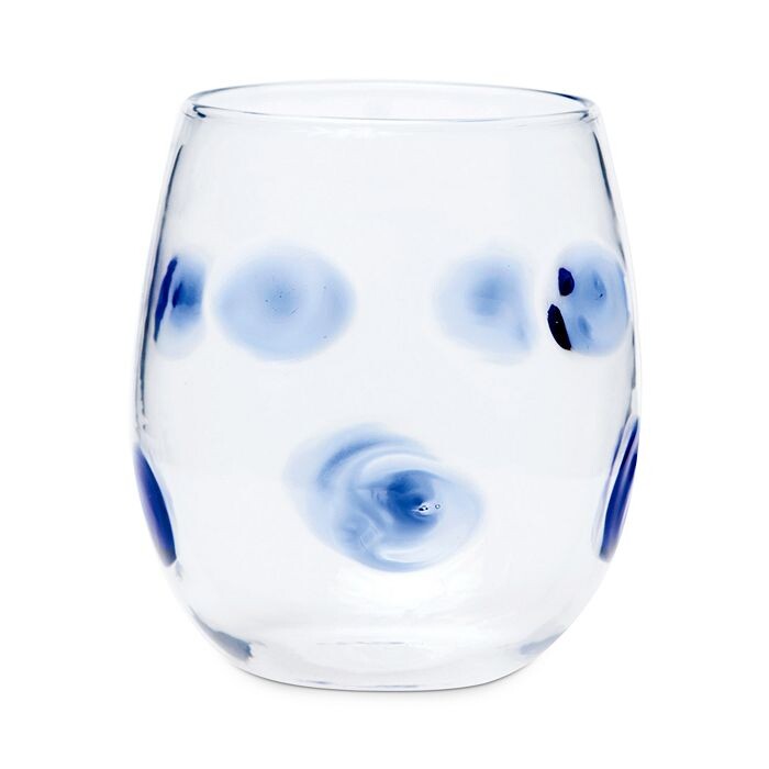 

Бокал для вина VIETRI Drop Blue без ножки, синий