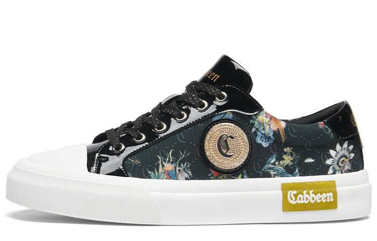 

Кеды Cabbeen Skateboard Shoes Men Low-Top, черный
