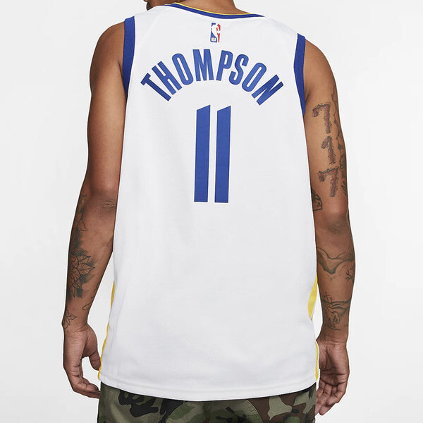 Спортивная футболка nba golden state warriors sw fan edition 19-20 season 11 sports basketball jersey white Nike, белый — фото 4