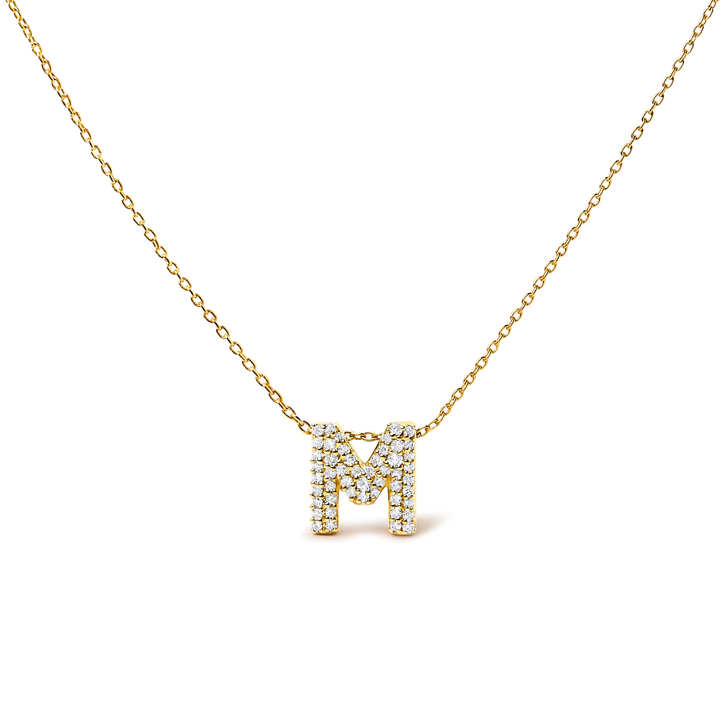 

Ожерелье с подвеской "AZ" в форме пузыря из 10-каратного золота с бриллиантами Haus Of Brilliance, Yellow | M