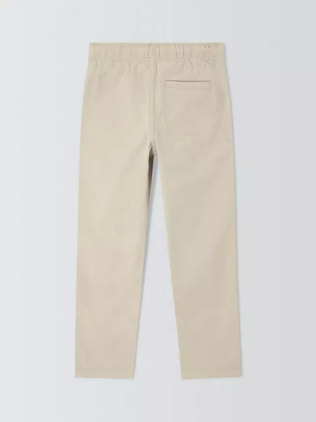 Брюки чинос John Lewis Kids' Straight Fit Turn Up, цвет neutral — фото 3