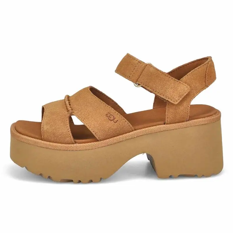 Сандалии женские с ремешками каштанового цвета UGG, Chestnut