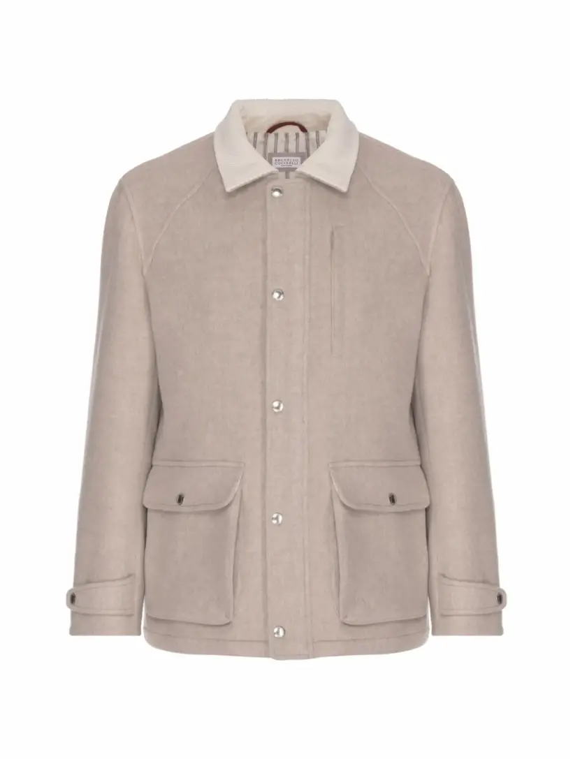 

Шерстяная куртка Brunello Cucinelli, серый