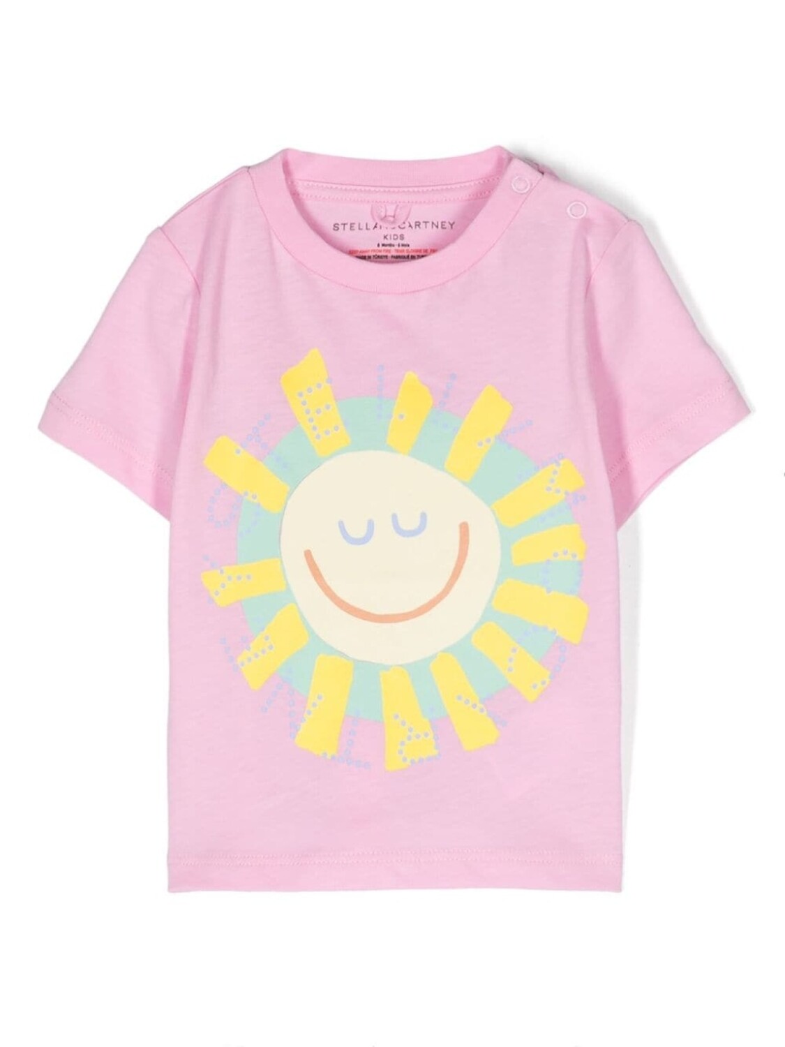 

Stella McCartney Kids футболка с принтом Sun, розовый