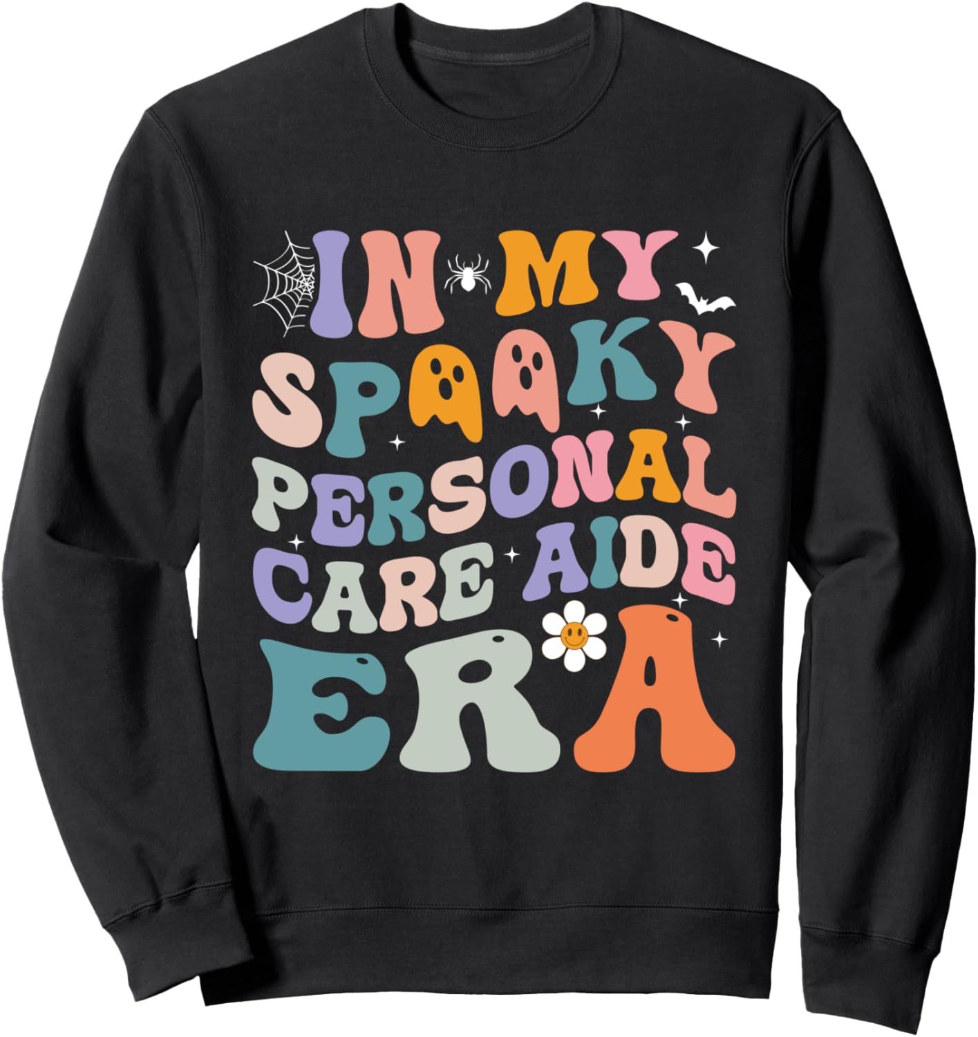 

Классная хэллоуинская толстовка с костюмом «Мой жуткий помощник по уходу за собой» Halloween In My Spooky Personal Care Aide Costume, черный