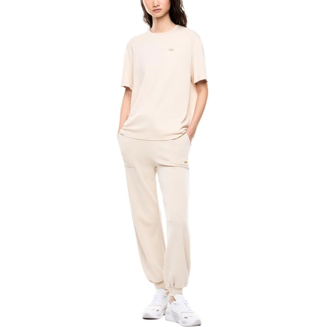 Футболка Emporio Armani EA7 цвета Light Umber — фото 4