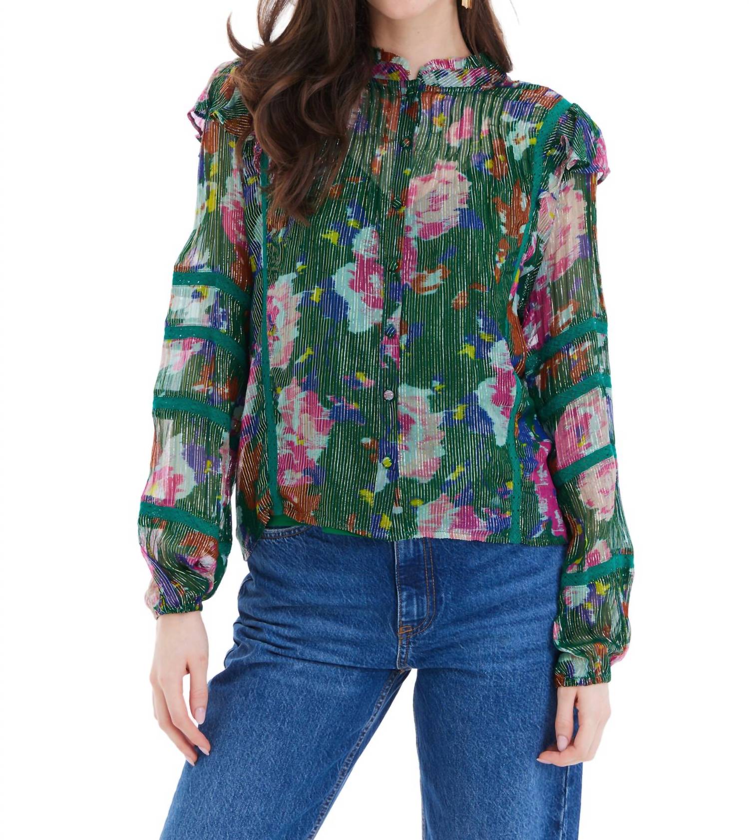

Блуза Софии в цвете мака ALLISON NEW YORK, цвет poppy