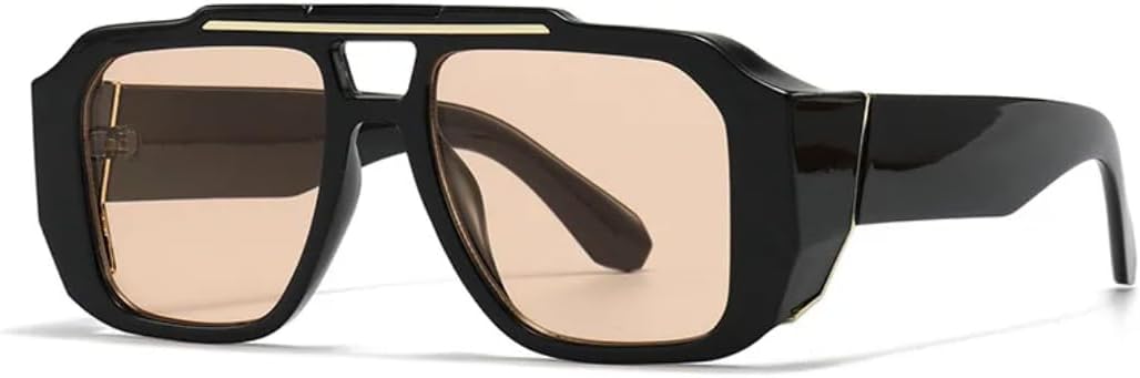 

Винтажные женские солнцезащитные очки с двойной перемычкой, модные солнцезащитные очки с градиентным переходом, солнцезащитные очки UV400 для мужчин UUPTTPL, Black Pink