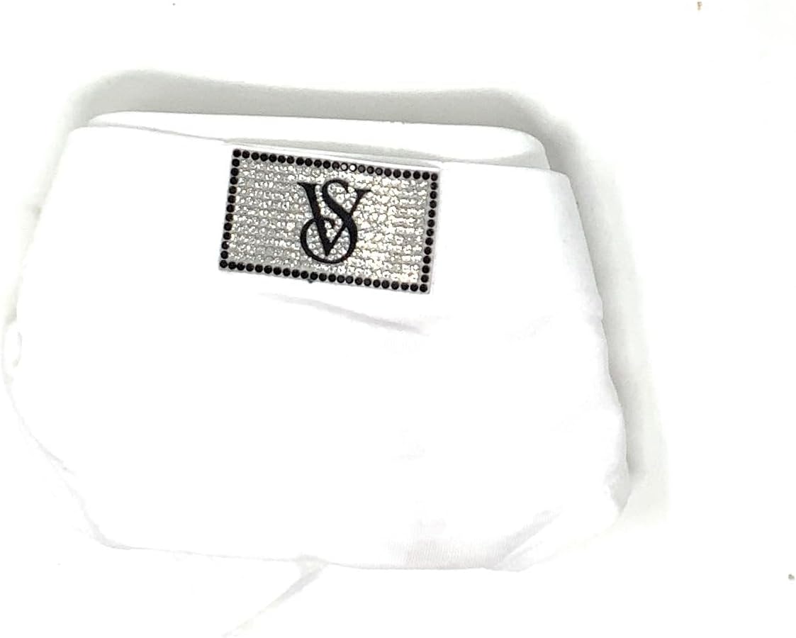 

Трусики-стринги Victoria's Logo из хлопка Victoria's Secret, White/Shine Patch