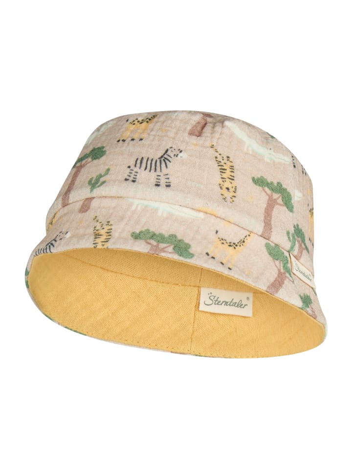 

Sterntaler Двусторонняя панама в стиле сафари, бежевого цвета
