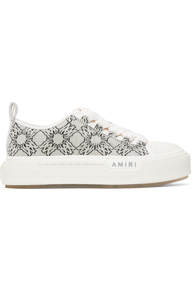 

Кроссовки Ma quad jacquard court low Amiri, серый