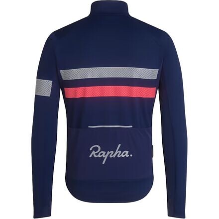 

Джерси с длинными рукавами Brevet Infinium Gore-Tex мужские Rapha, цвет Navy/Hi-Vis Pink