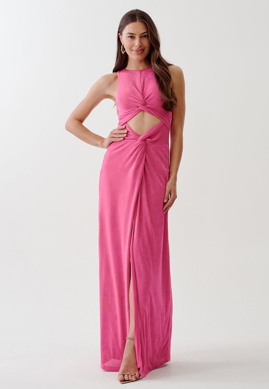 

Платье макси GRETA TUSSAH, цвет hot pink