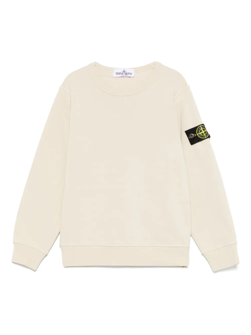 

Толстовка с нашивкой Compass Stone Island Junior, нейтральный