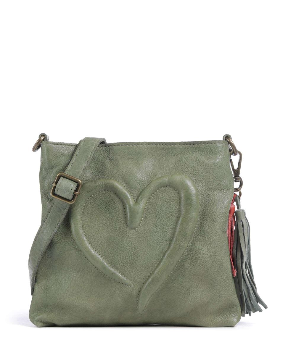 

Сумка Herzweg 4 из зернистой кожи Taschendieb Wien, зеленый