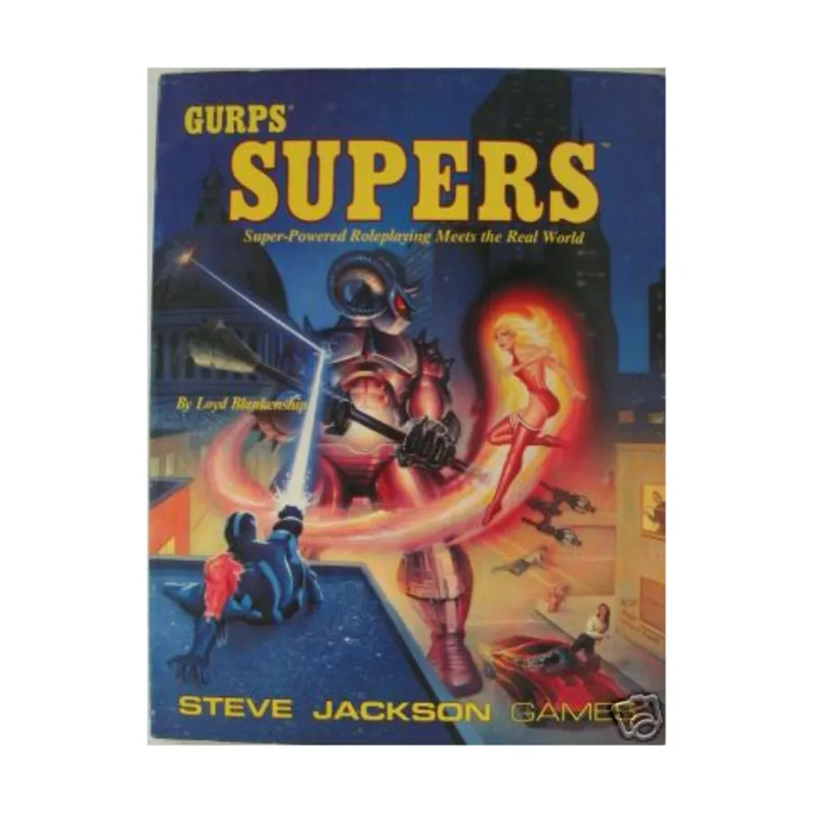 

Supers (1st Edition), GURPS (1st-3rd Edition) - Supers, мягкая обложка