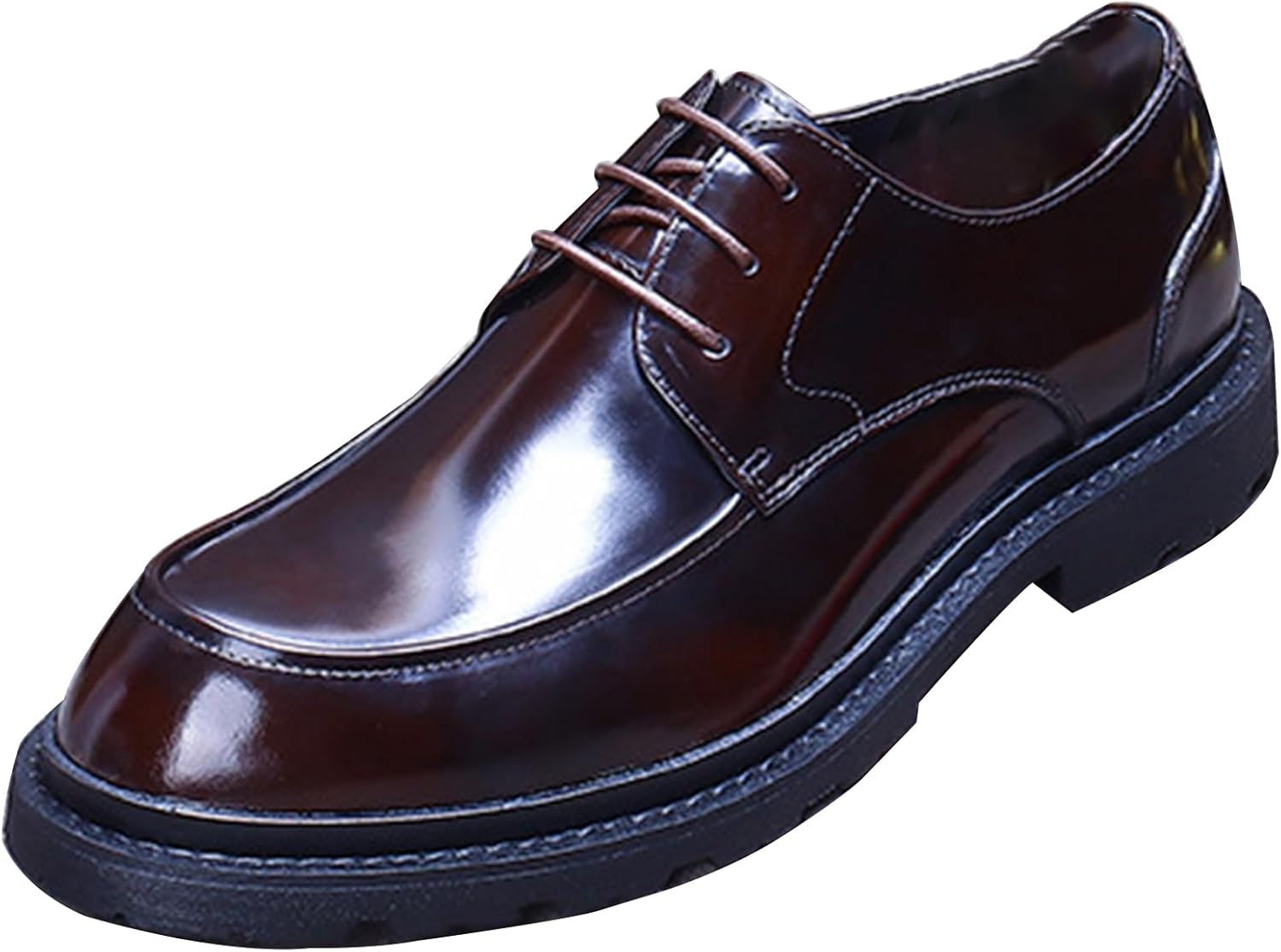 

Мужские дерби, классические туфли из натуральной кожи на шнуровке, обувь с круглым носком для школьной формы и официальных мероприятий Hlasmspe, Coffee