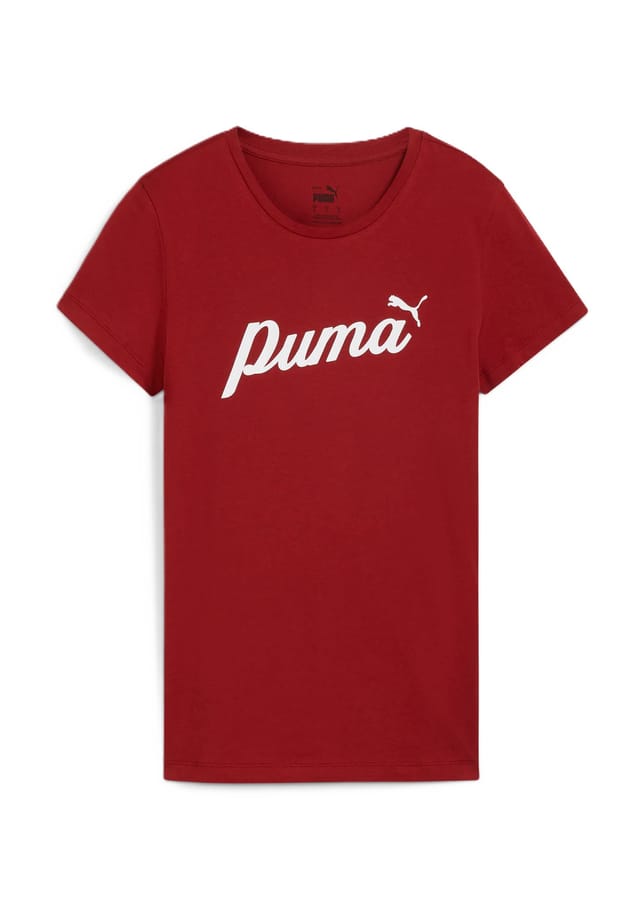 

Футболка с цветочным принтом хлопок Puma, красный
