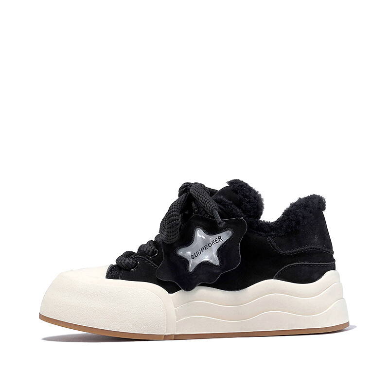 Кеды BELLALILY Skateboard Shoes Women's Low-Top, черный — фото 3
