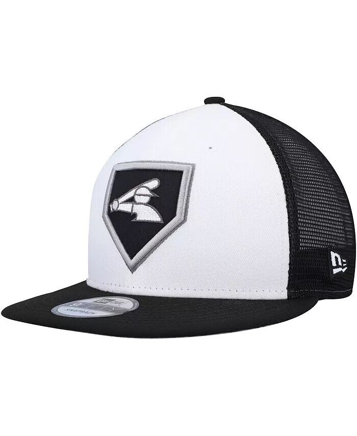 

Мужская белая, черная кепка Chicago White Sox 2022 Clubhouse Trucker 9FIFTY Snapback New Era, белый