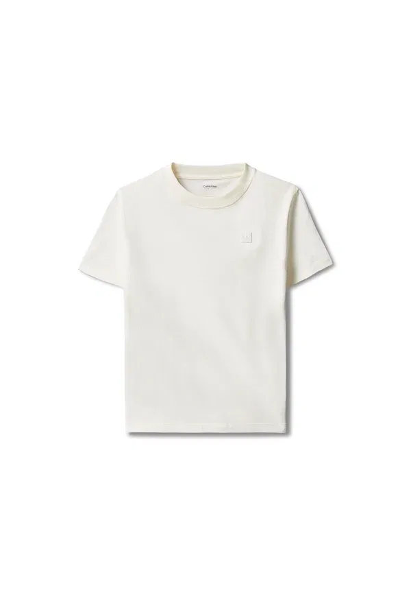 Футболка Calvin Klein Jeans Mini Badge Basic, цвет тофу — фото 4