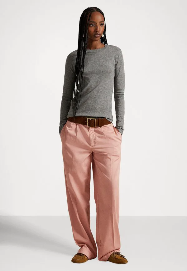 Свободные плиссированные брюки-чиносы Polo Ralph Lauren, Mauve — фото 2
