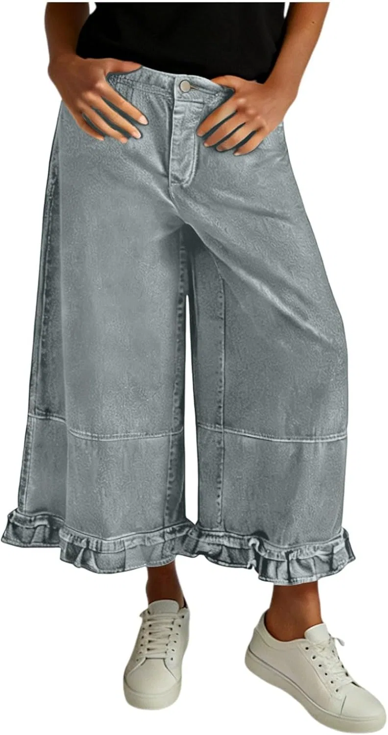 Джинсы Wide Leg Jeans, Light Blue — фото 2