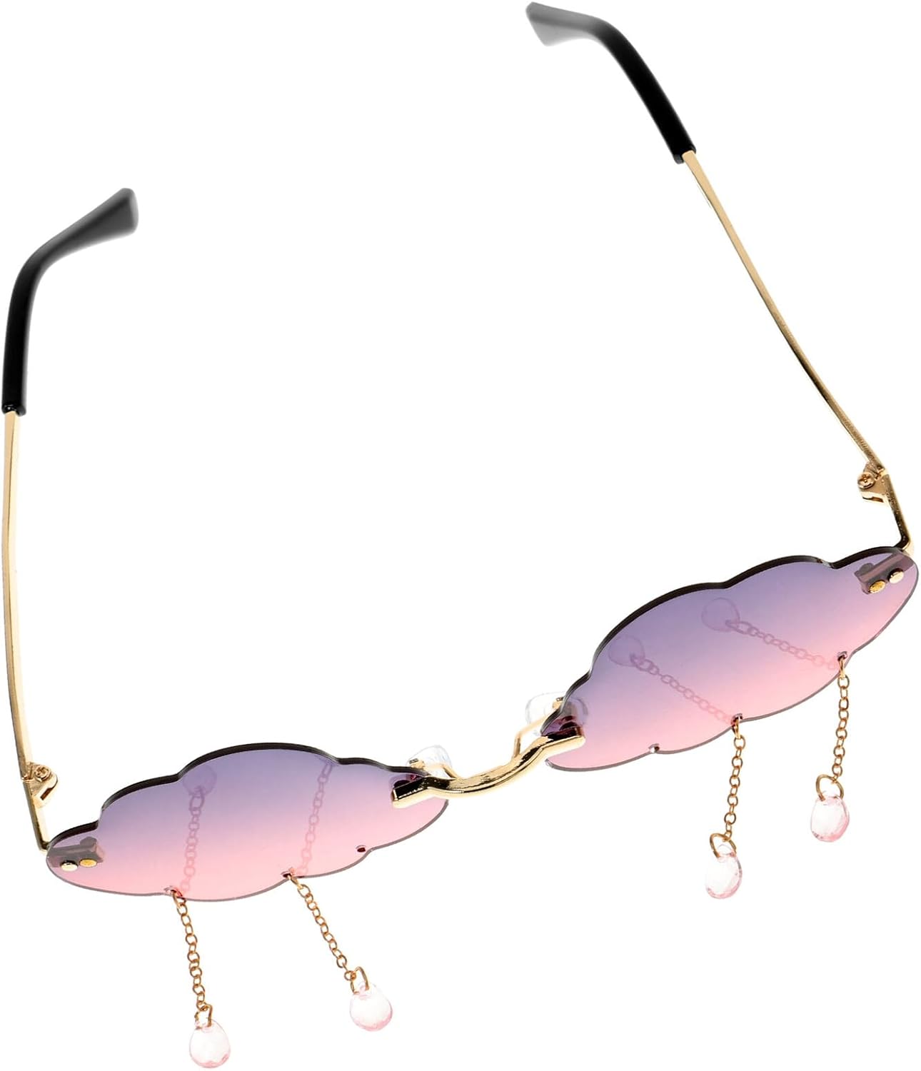 

Женские солнцезащитные очки SUPVOX Shell Design необычной формы, модные очки для фотосъемки в светло-золотистой оправе, защита от УФ-излучения, стильные очки для фотографов