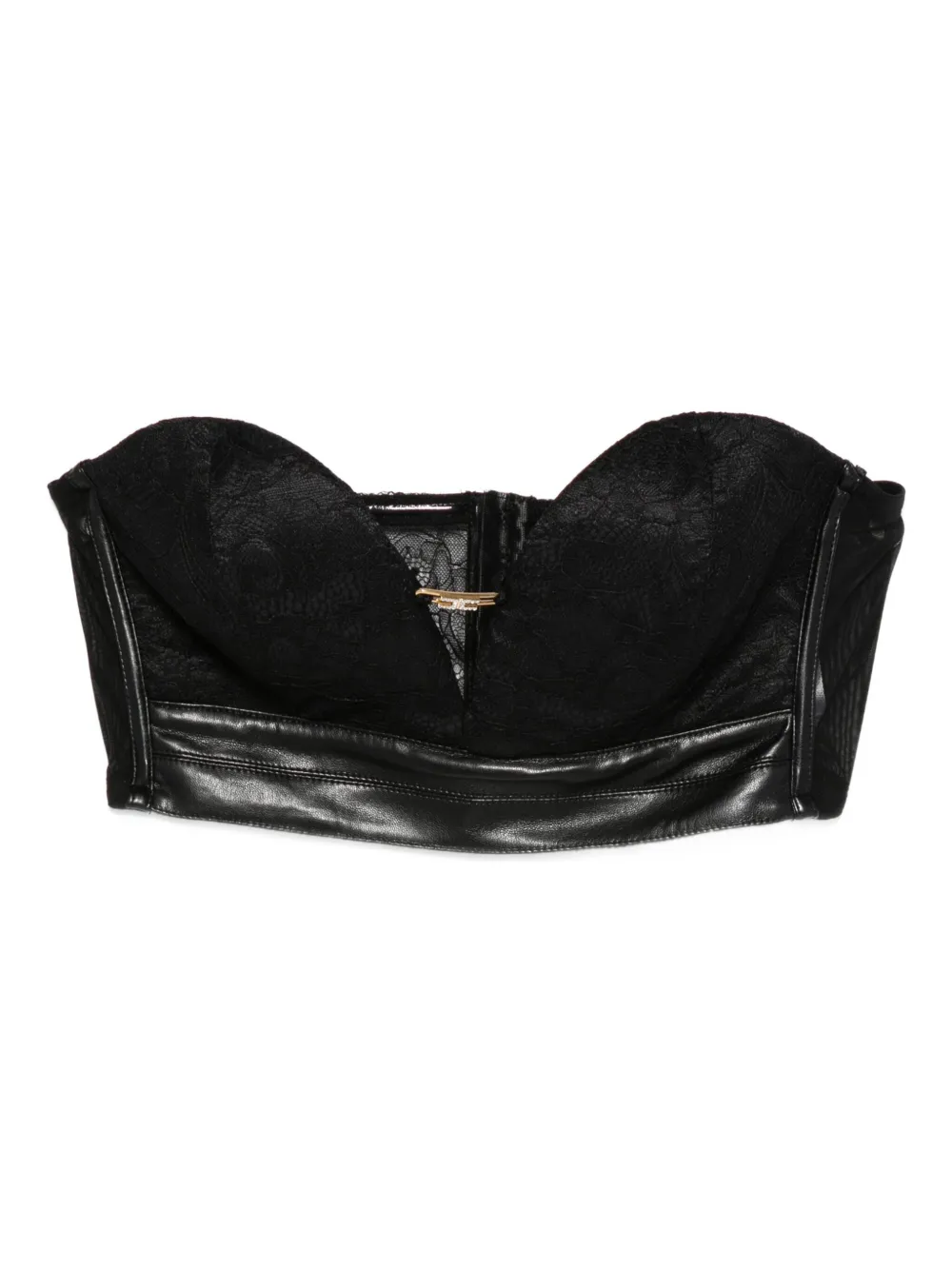 

Кружевной топ Elisabetta Franchi, черный