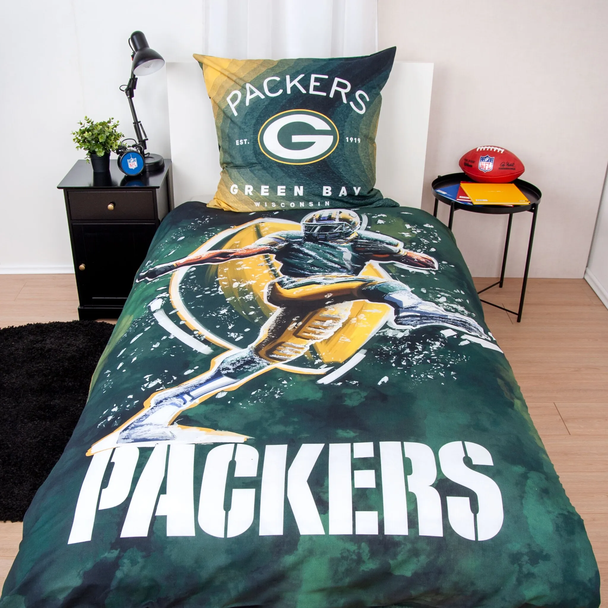 

Постельное белье НФЛ «NFL Packers», двусторонний мотив, цвет bunt