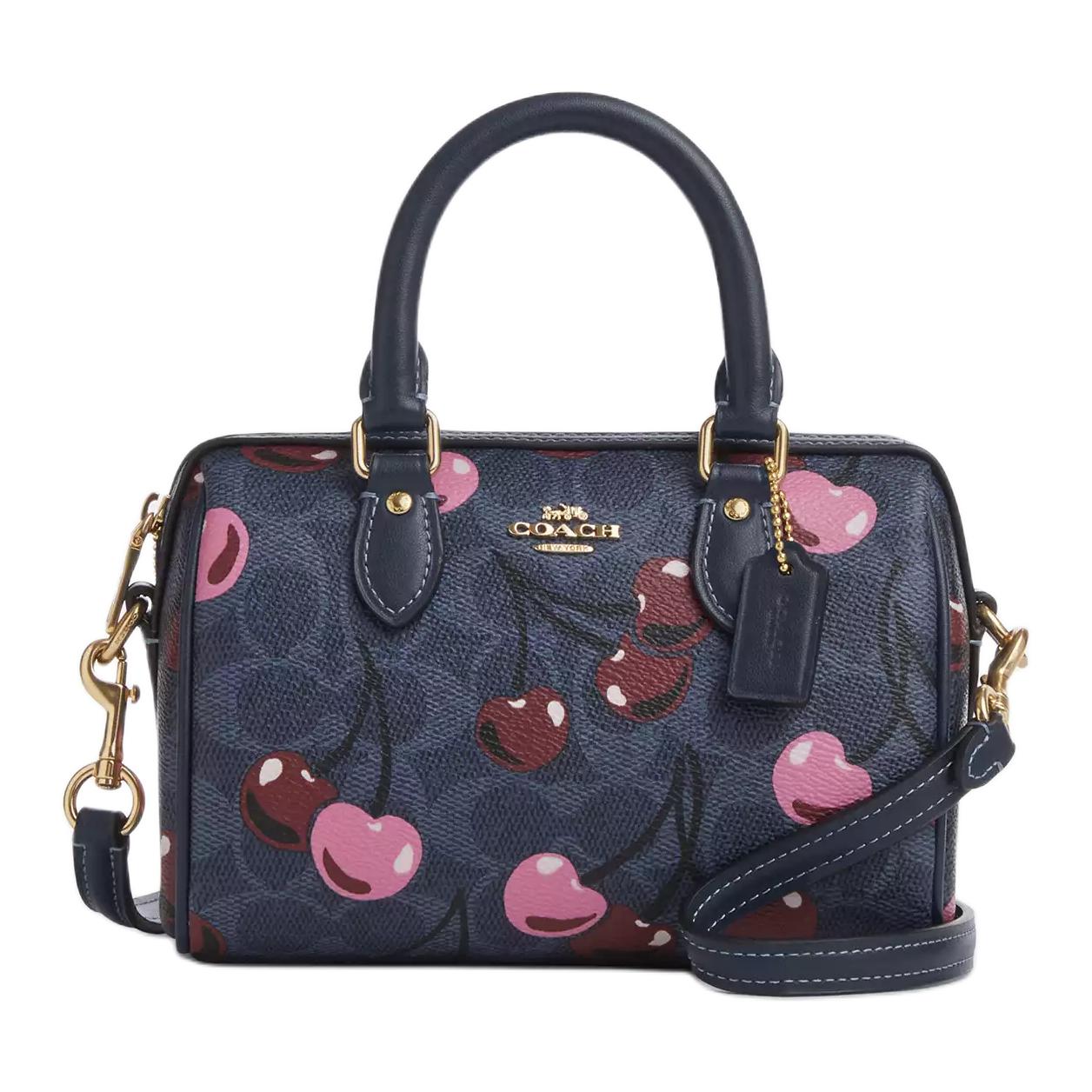 

COACH Кожаная цилиндрическая сумка Роуэн