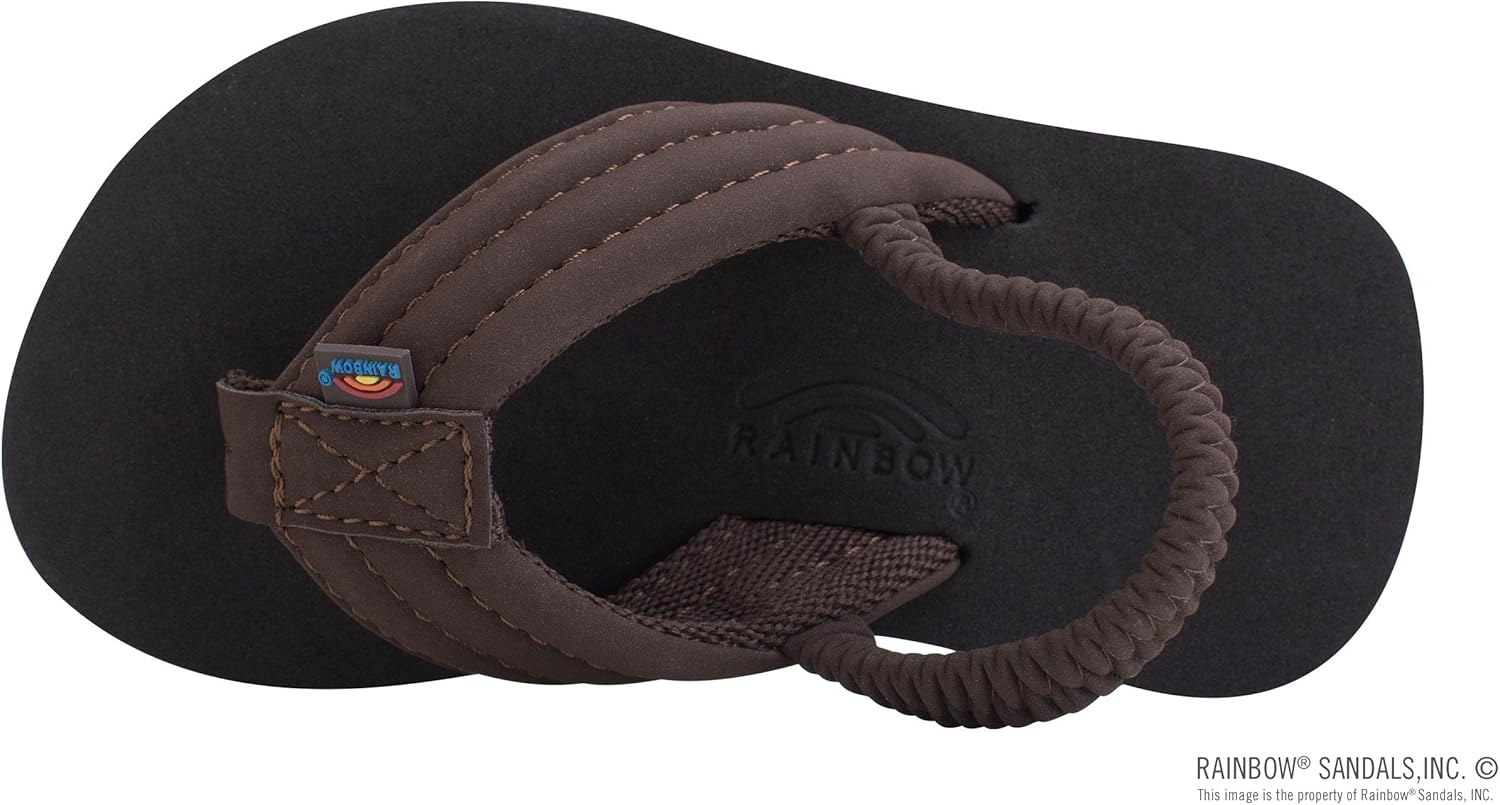 Детские сандалии Rainbow Sandals Grombow с мягкой резиновой подошвой, неопрена ремешком и задним ремешком, коричневый — фото 3