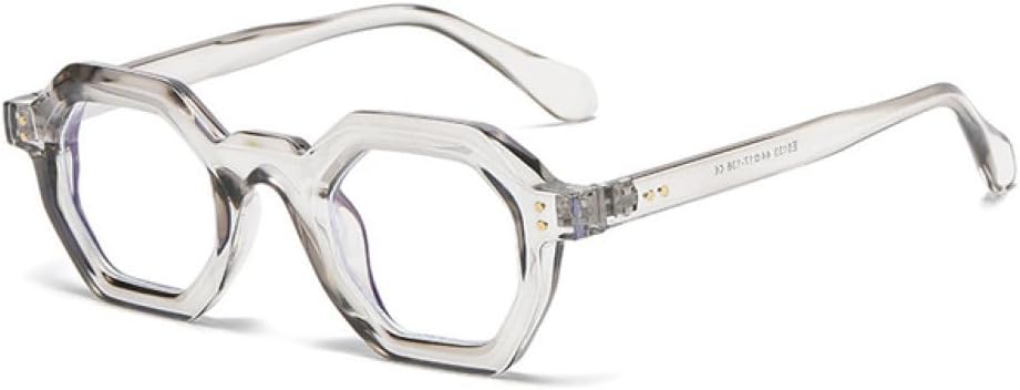 

MUTYNE Модные солнцезащитные очки Polygon Small Square для женщин, ретро-очки с заклепками, мужские солнцезащитные очки UV400, трендовые очки для активного отдыха и спорта, Grey Clear