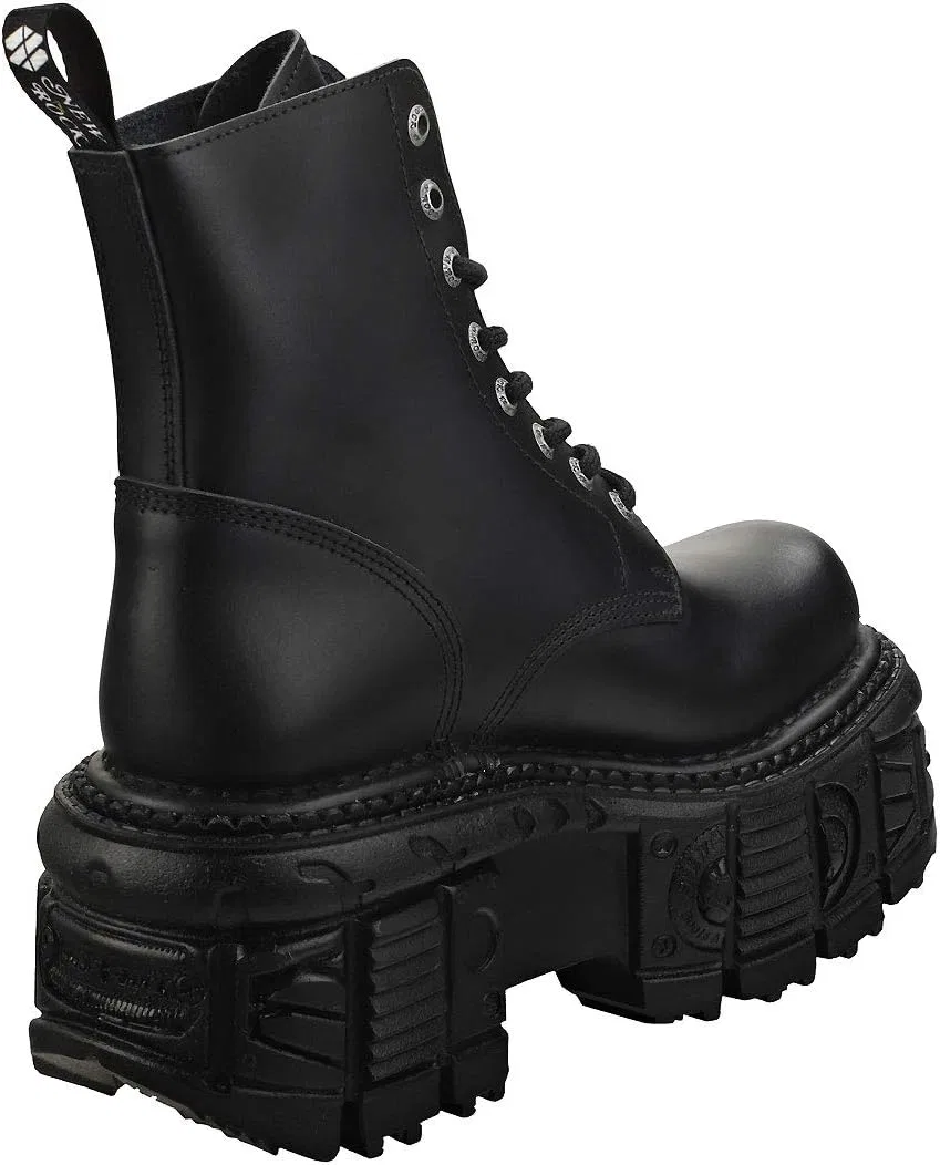 Ботинки на платформе New Rock Metallic M-mili084n-s5 унисекс, Black — фото 2