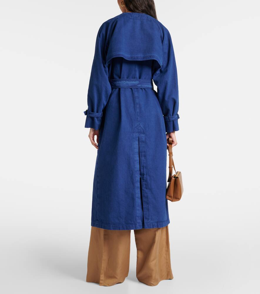 Куртка-тренч из хлопкового полотна calao Max Mara, Blu Inchiostro — фото 3