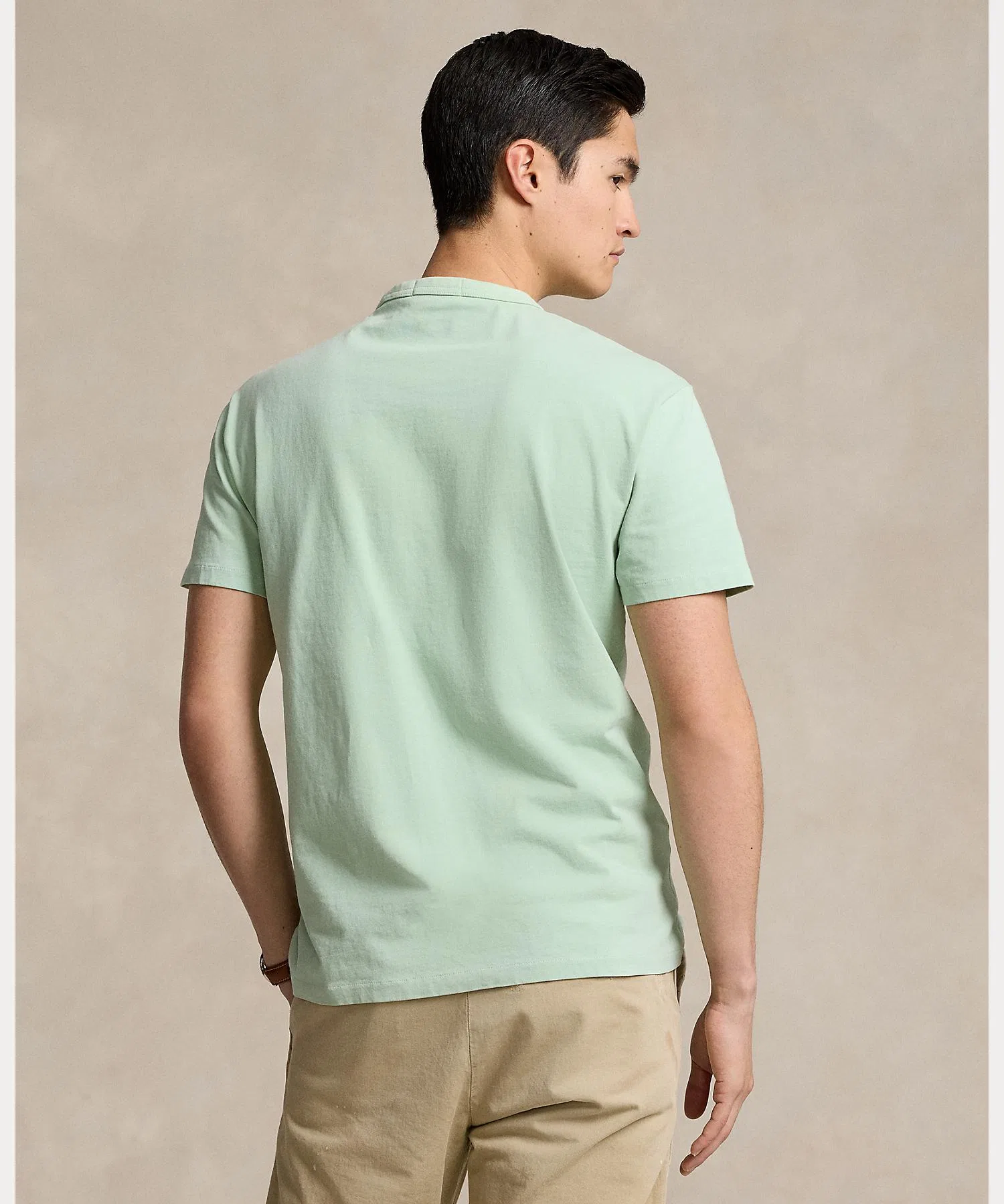 Мужская и женская футболка POLO RALPH LAUREN с круглым вырезом — фото 4