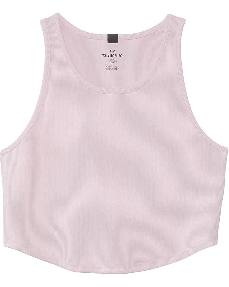 

Топ Under Armour Kids Rival Ribbed Tank Top, цвет Prime Pink/White