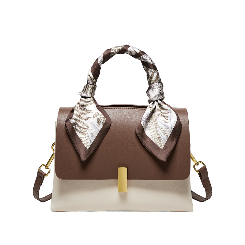 

Сумка через плечо из коровьей кожи, женская средняя, цвет экрю и кофе Narandu, бежевый абрикос-0072