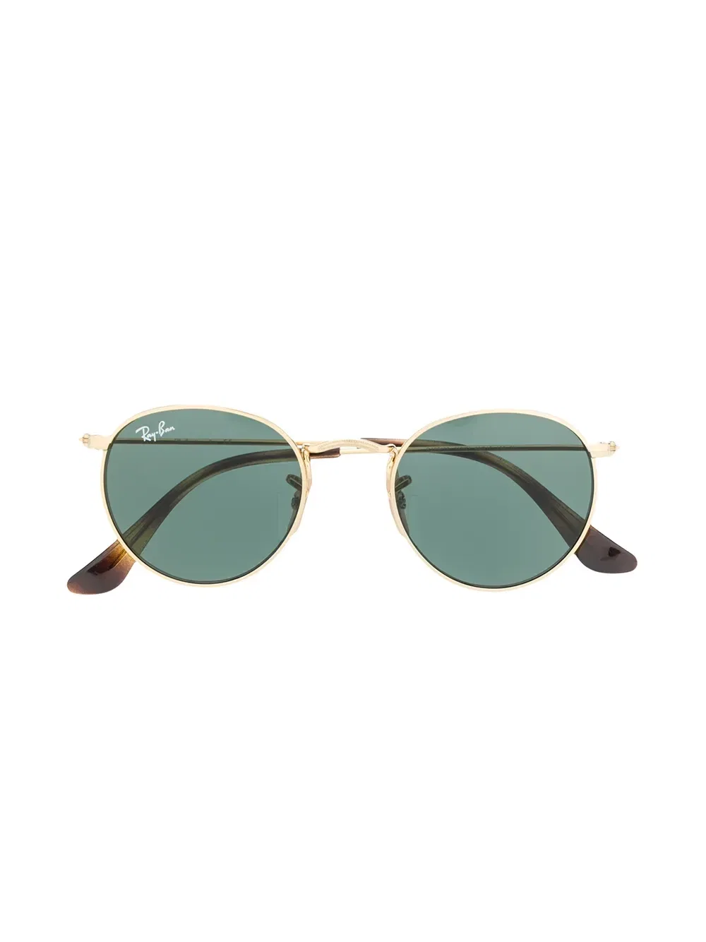 Солнцезащитные очки в круглой оправе Ray-Ban Junior, золотой